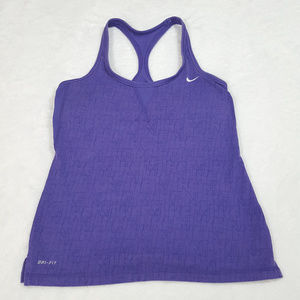 Nike Dri-Fit Purple Nike Printed Racerback Size S